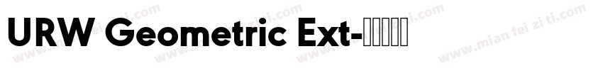 URW Geometric Ext字体转换